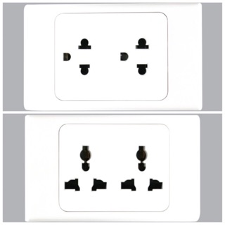 Ổ cắm đôi 3 chấu MPE