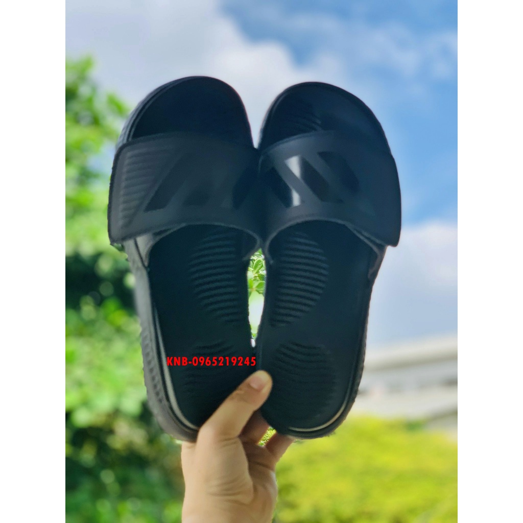 Dép 𝐀𝐃𝐈𝐃𝐀𝐒,dép adidas,dep adidas Alphabounce,dép quai ngang nam nu 3 sọc hàng xịn 1-1 đế dày nhẹ tặng hộp màu full đen