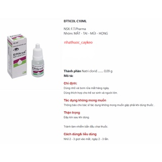 Efticol® nhỏ mắt 10ml FT Pharma