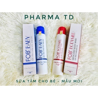 [Mẫu mới] Sữa tắm FOB baby - FOB bodymed | Sữa tắm dịu nhẹ cho bé | Tem chính hãng.