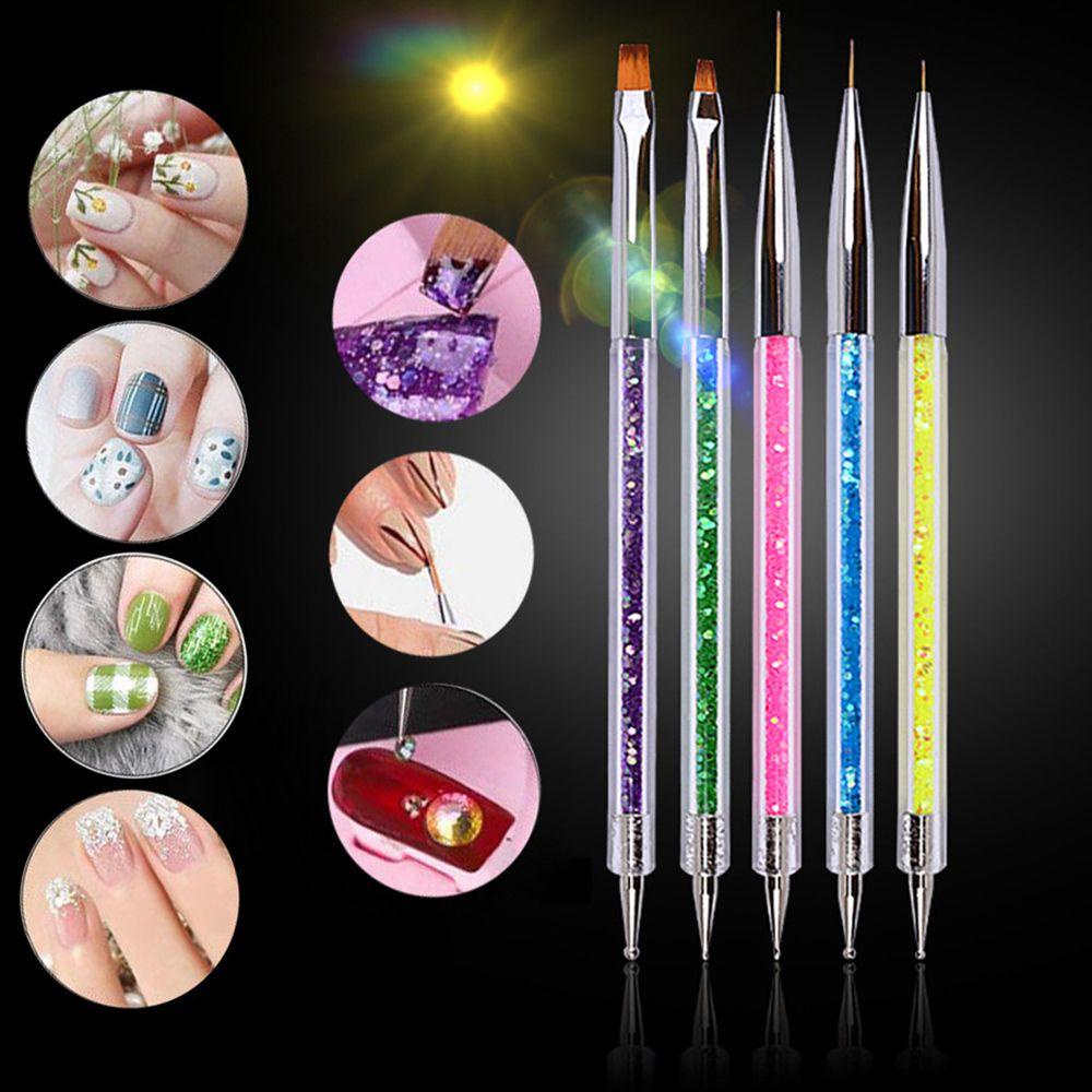 NIUYOU Cọ Hai Đầu Chất Lượng Cao Dùng Để Trang Trí Móng Nghệ Thuật