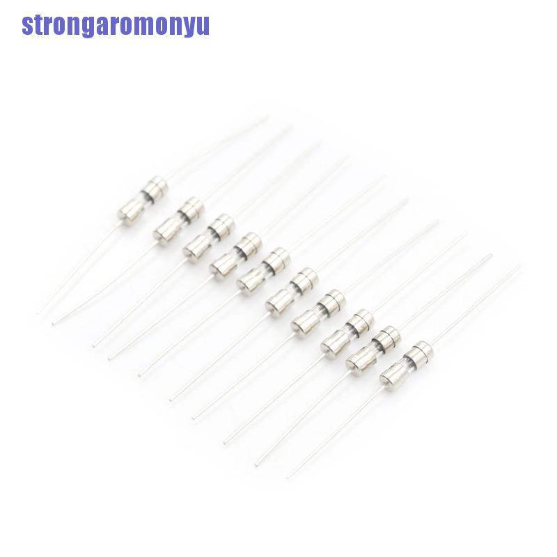 Set 10 Cầu Chì Thủy Tinh Ống Thủy Tinh F1A / 1.5a / 2a / 3a / 5a 3.6x10mm 250v