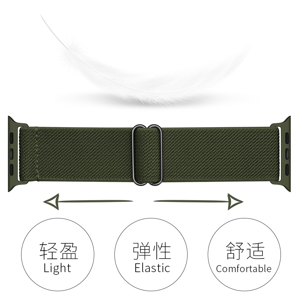 IPHONE Dây Đeo Sợi Nylon Cho Đồng Hồ Thông Minh Apple Watch Series 6 5 3 4 2 Se Kích Thước 38mm 40mm 42mm 44mm