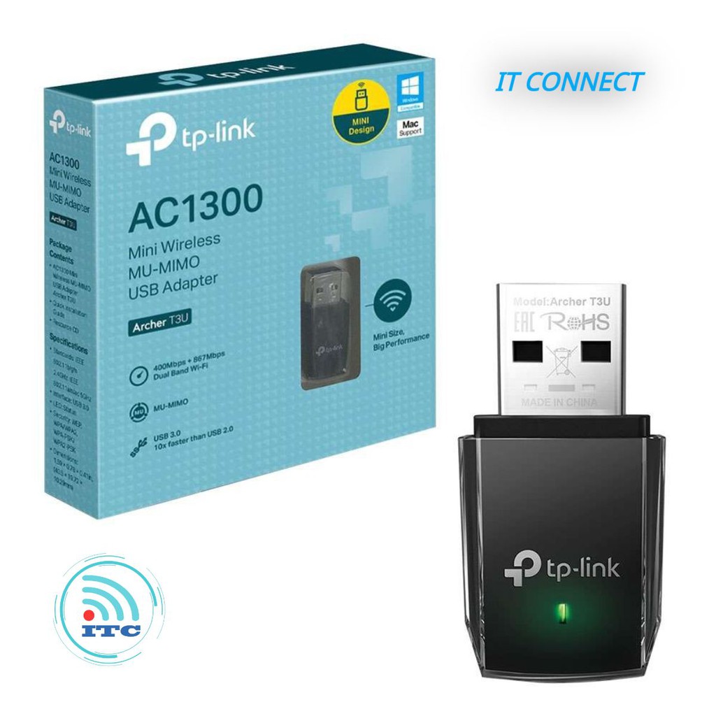 TP-Link AC 1300Mbps USB kết nối Wifi Băng tần kép - Archer T3U - Hàng Chính Hãng | BigBuy360 - bigbuy360.vn