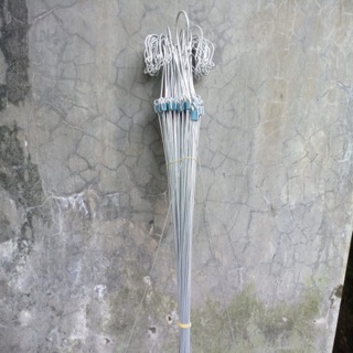 Combo 30 chậu lan đen 16 và móc kẽm 80cm