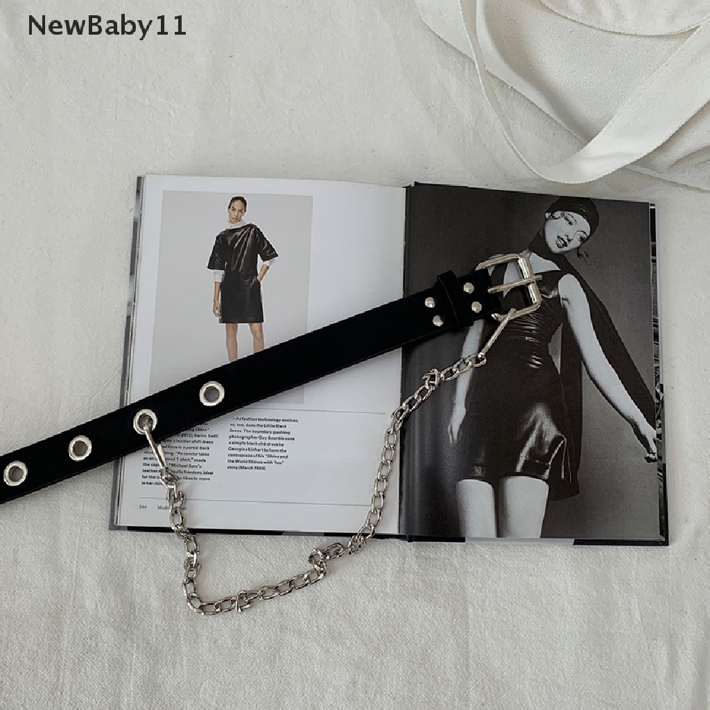 Thắt Lưng Dây Xích Điều Chỉnh Được Phong Cách Punk Đơn Giản Cho Nữ