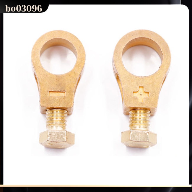 1 Cặp Đầu Nối Dây Điện Bằng Đồng Dày Dặn Cho Bình Ắc Quy Xe Hơi