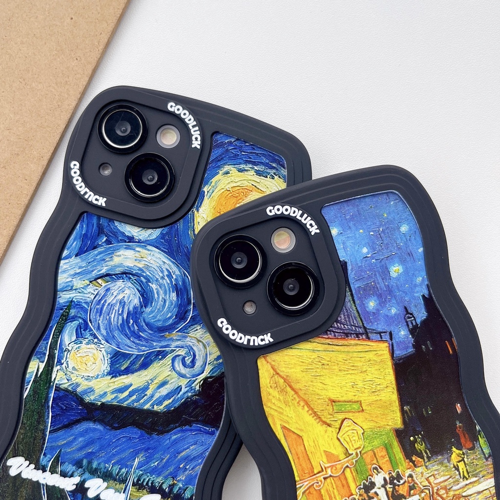 Ốp Điện Thoại Họa Tiết Bầu Trời Đầy Sao Viền Thẳng Cho iPhone14Pro 13Promax 11 12 13 14 14Pro 11Promax 13Promax 11 12 13