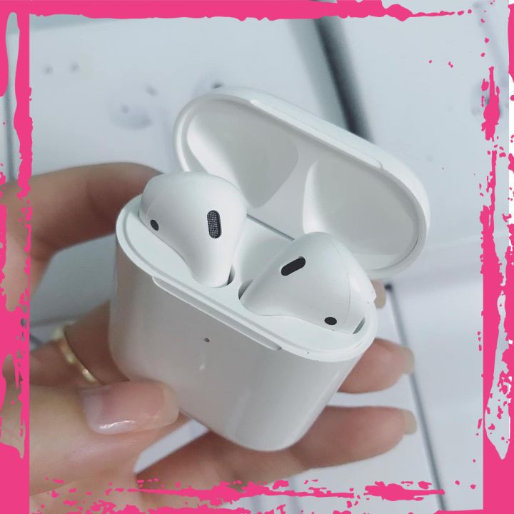 Tai Nghe Airpods 2 Bluetooth Cao Cấp Cảm Biến Chạm Đinh Vị Đổi Tên Chống Nước Dùng Cho Điện Thoại IOS, Android