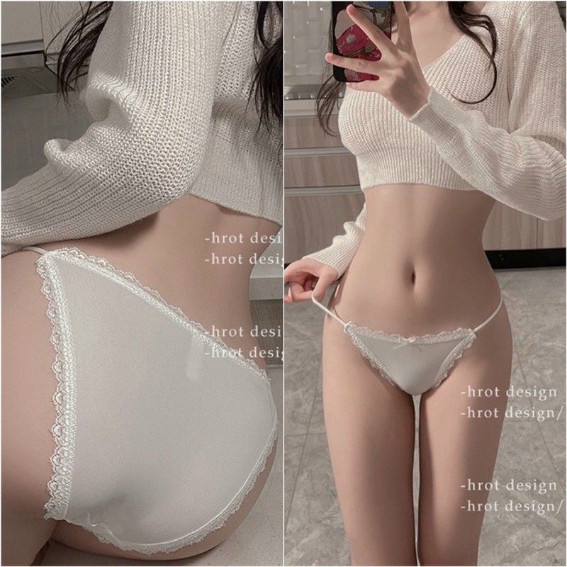 Quần lót đúc su phối viền ren cạp 2 dây hông  059