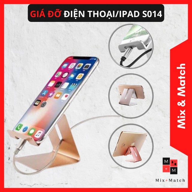 Giá Đỡ Điện Thoại, Máy Tính Bảng Bằng Kim Loại S014