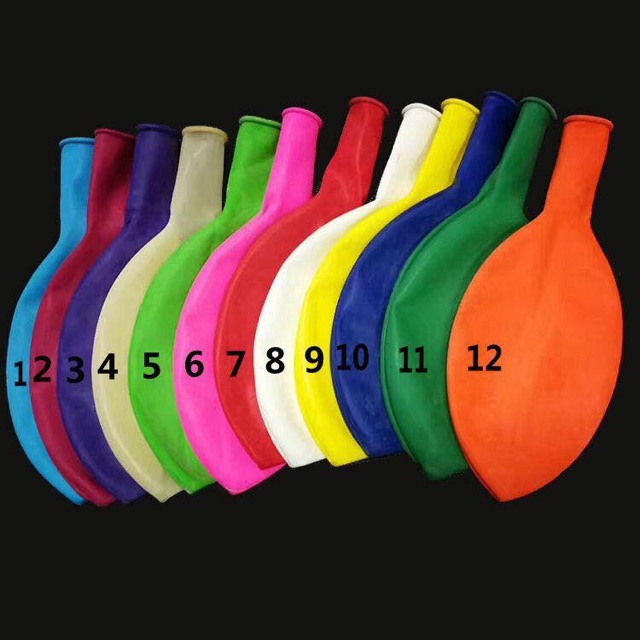 BÓNG TRÒN CỠ ĐẠI - BÓNG JUMBO MÀU TRƠN THÁI LAN SIZE 36&quot; - 70cm (túi 10q)