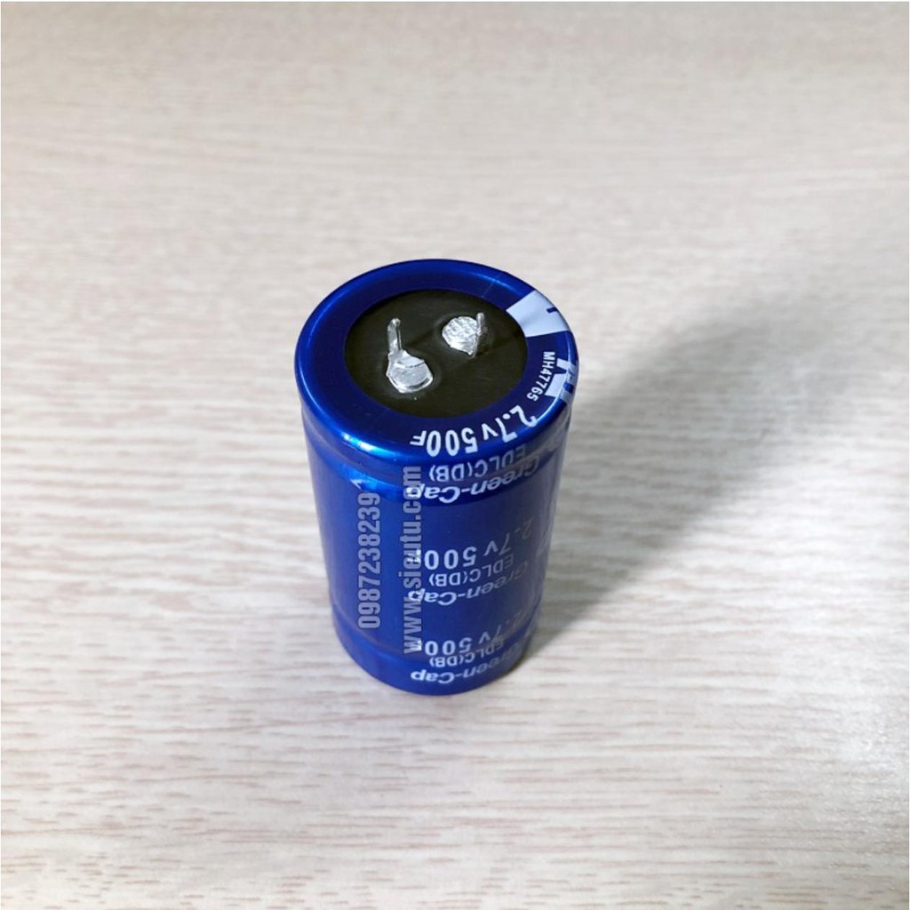 SIÊU TỤ ĐIỆN 500F 2.7V