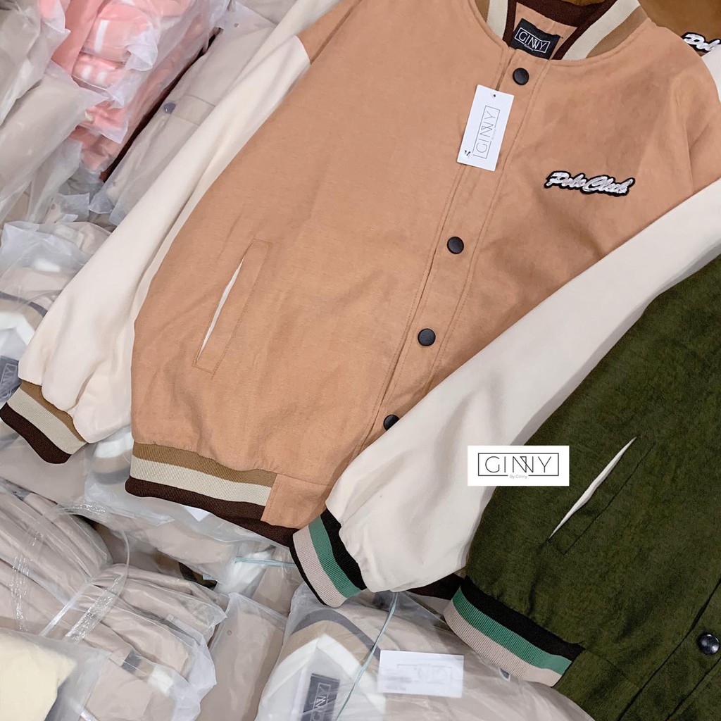 Áo Khoác Nhung Bomber Poloclub | Bomber Da Lộn 2 lớp | Chất Đẹp | HotTrend 2021