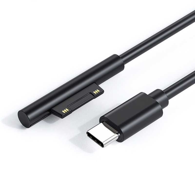 Dây cáp sạc nhanh cấp nguồn Type C15V 3A PD thích hợp cho Surface Pro 7/ 6/ 5 4/ 3 Book/ Book 2