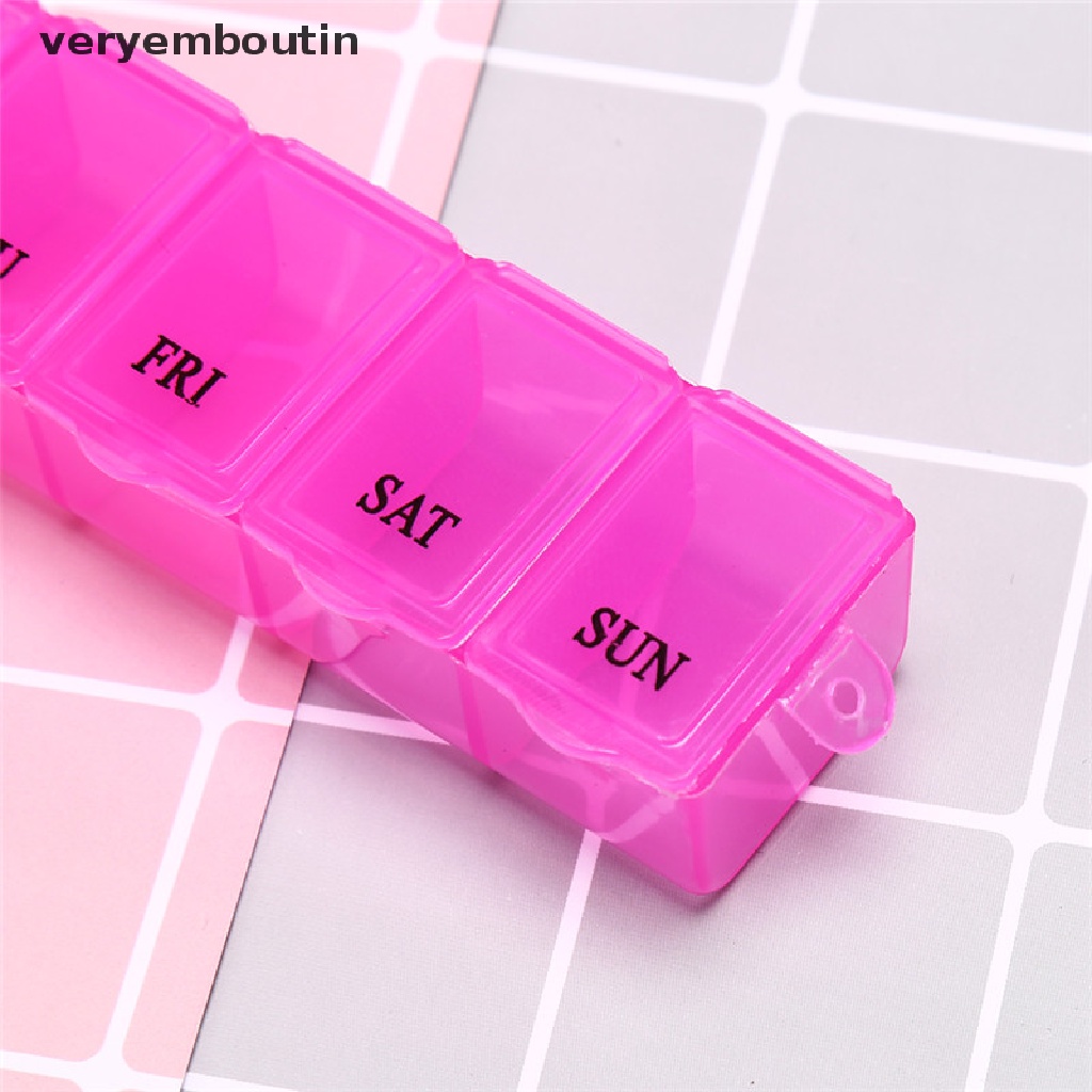 [Hàng mới về] Hộp đựng thuốc viên 1 tuần 7 ngày gọn gàng tiện lợi