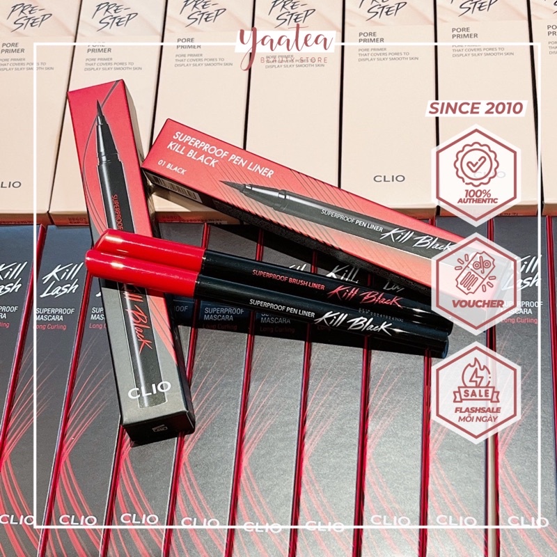 Kẻ Mắt Clio Superproof Brush Liner