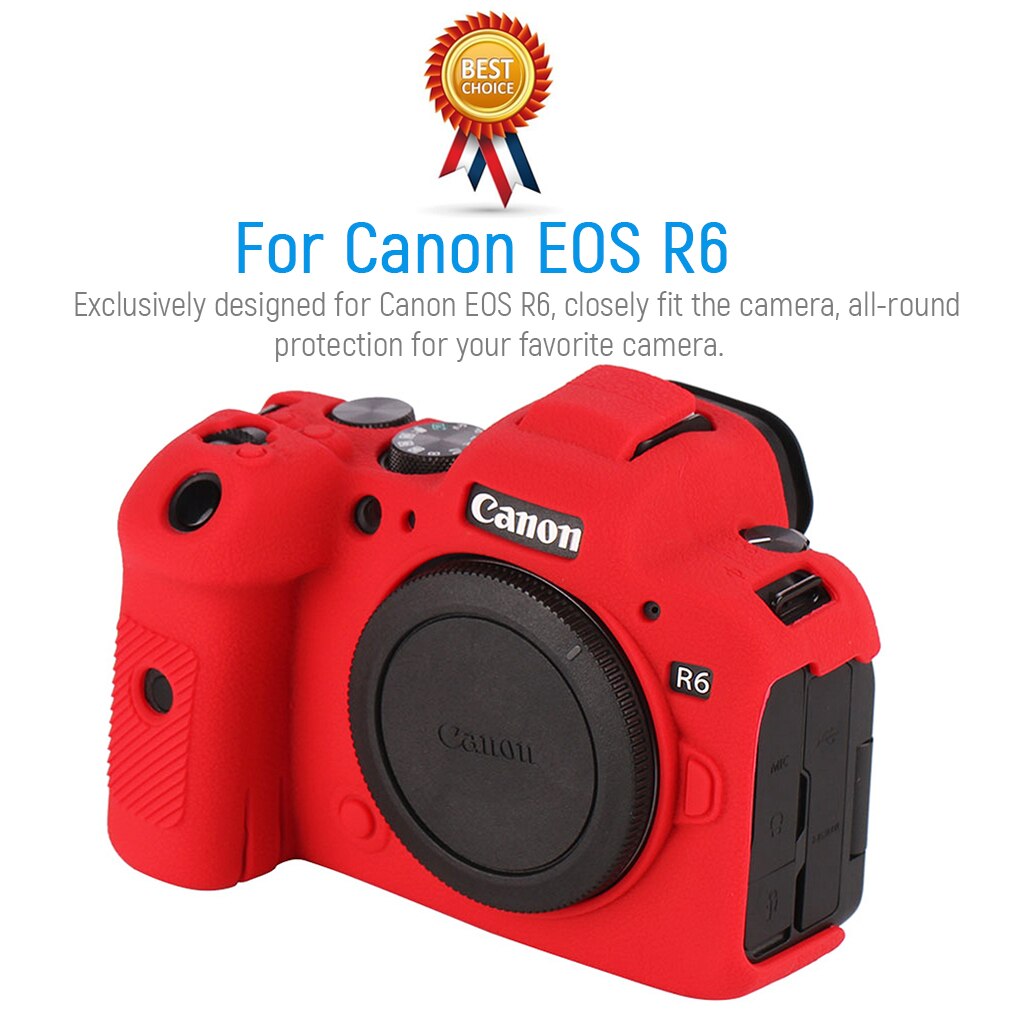 Vỏ silicon bảo vệ camera chống trầy xước cho Canon Eos R6