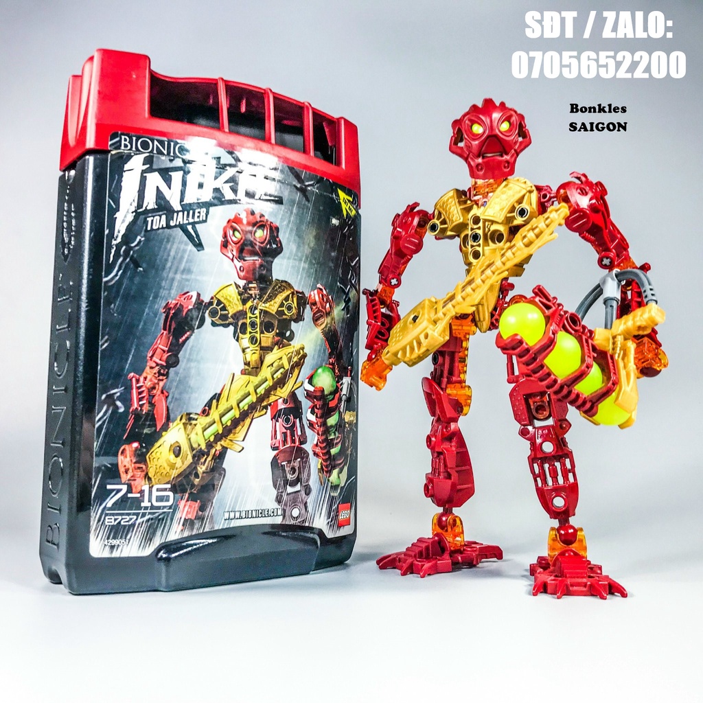 Đồ Chơi Mô Hình Vintage lắp ráp LEGO Bionicle: Toa Inika Jaller 8727 Chính Hãng Đan Mạch (2006)