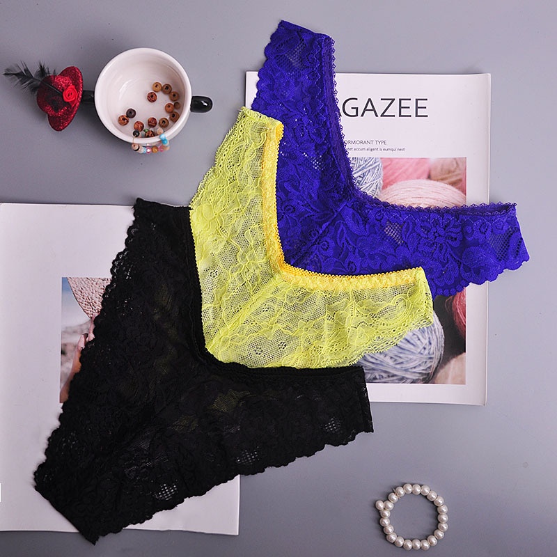 Quần lót AOWEINISI vải ren thiết kế quyến rũ thời trang dành cho nữ