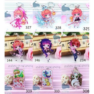 Móc khóa Card Captor Sakura Thẻ bài pha lê Syaoran Tomoyo Yue hàng loại 1 móc khóa manga anime mica acrylic