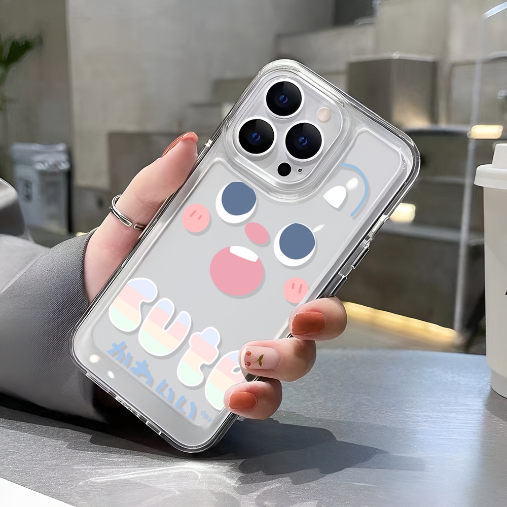 Ốp Điện Thoại Trong Suốt Hình Mặt Cười Cho iphone 14 Pro Max Plus 13 11 12 7Plus X XR XS Max 7 8 SE 2020