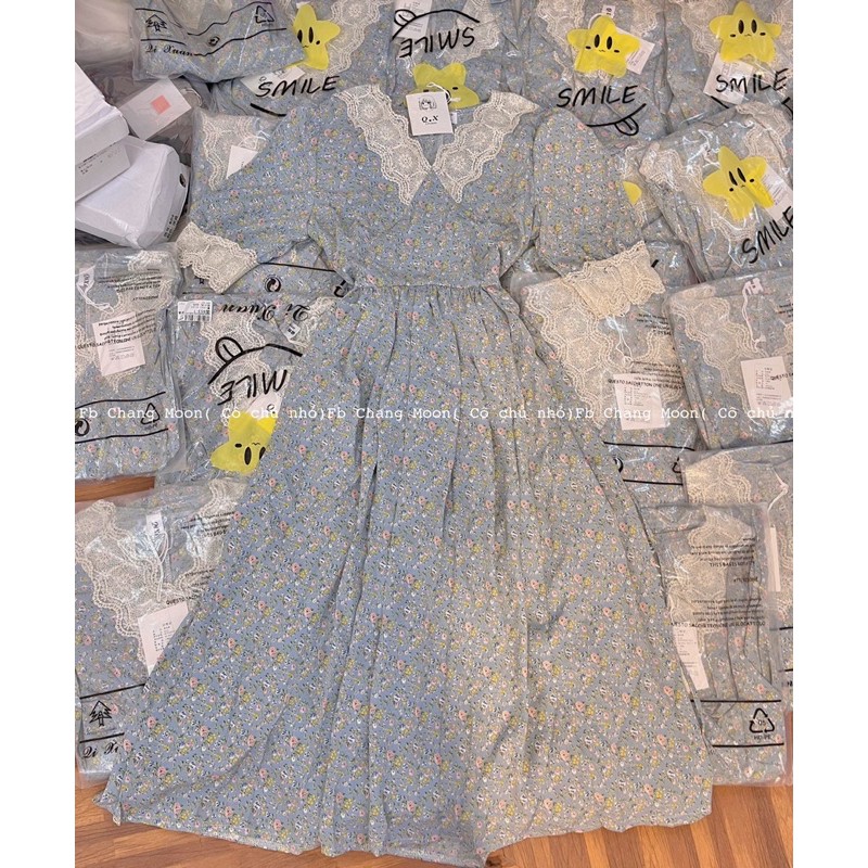 Váy hoa nhí cổ ren hàng quảng châu cao cấp( ảnh thật) | BigBuy360 - bigbuy360.vn