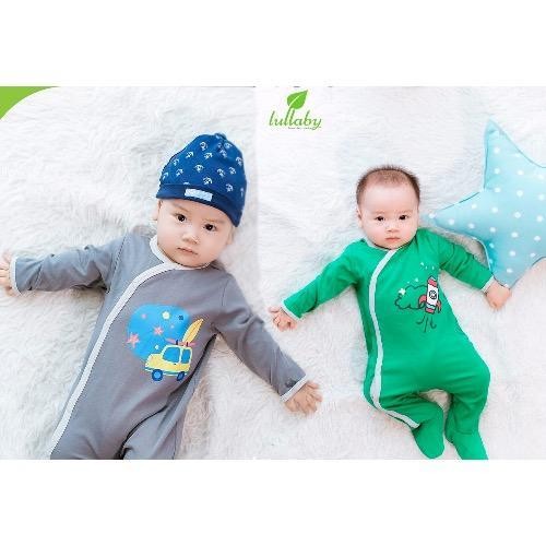 Bộ 2 sleepsuit liền tất Lullaby bé trai NH02-16