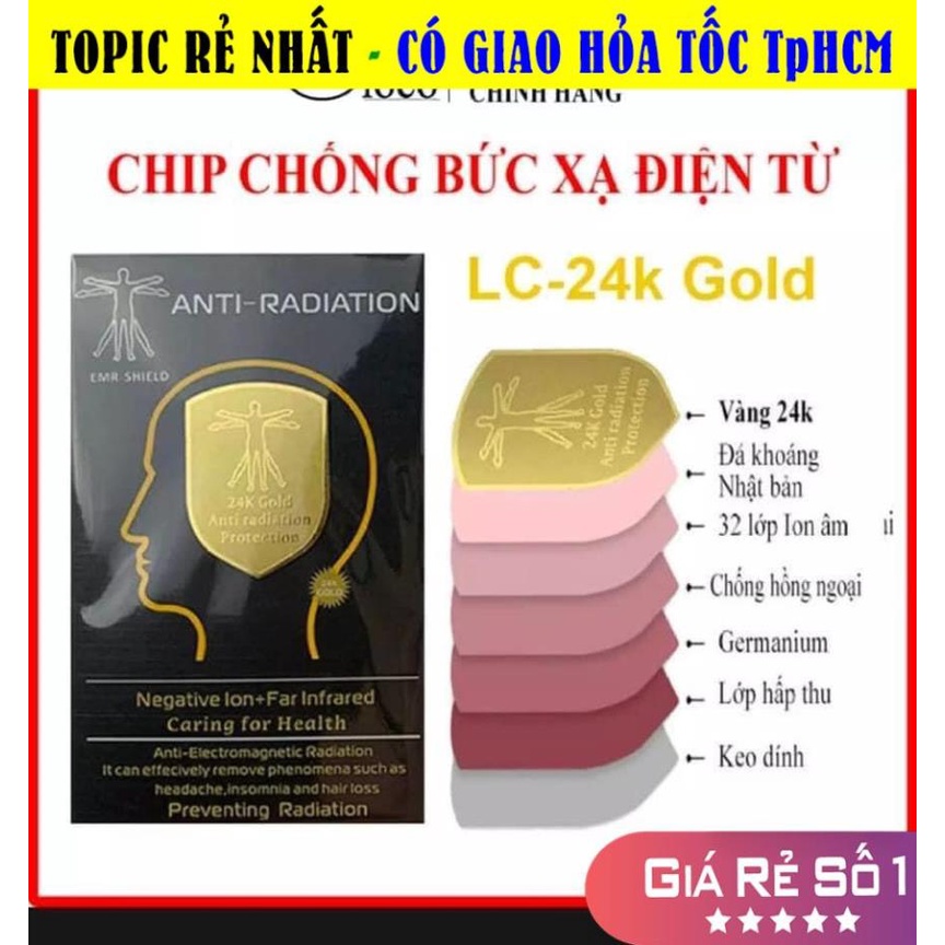 [RẺ HƠN] Miếng Dán Chip Chắn Sóng Điện Tử ngăn cản bức xạ điện từ, triệt sóng giảm tác động của bức xạ gây cho người