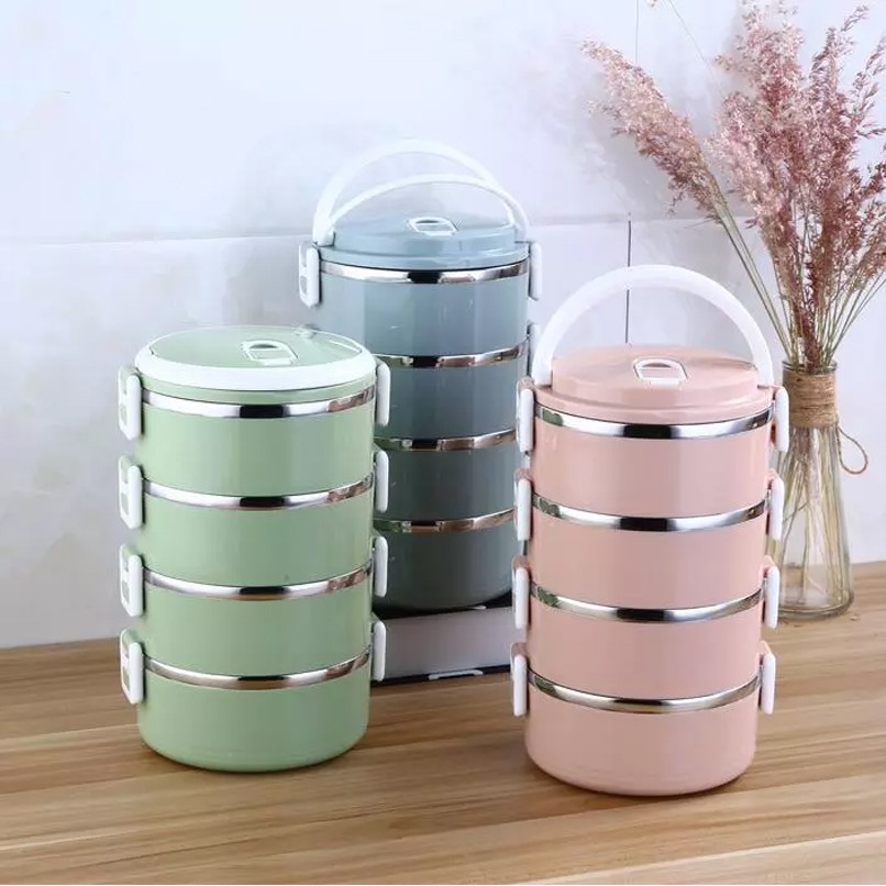 Cặp lồng đựng cơm lúa mạch 4 tầng 2.8L