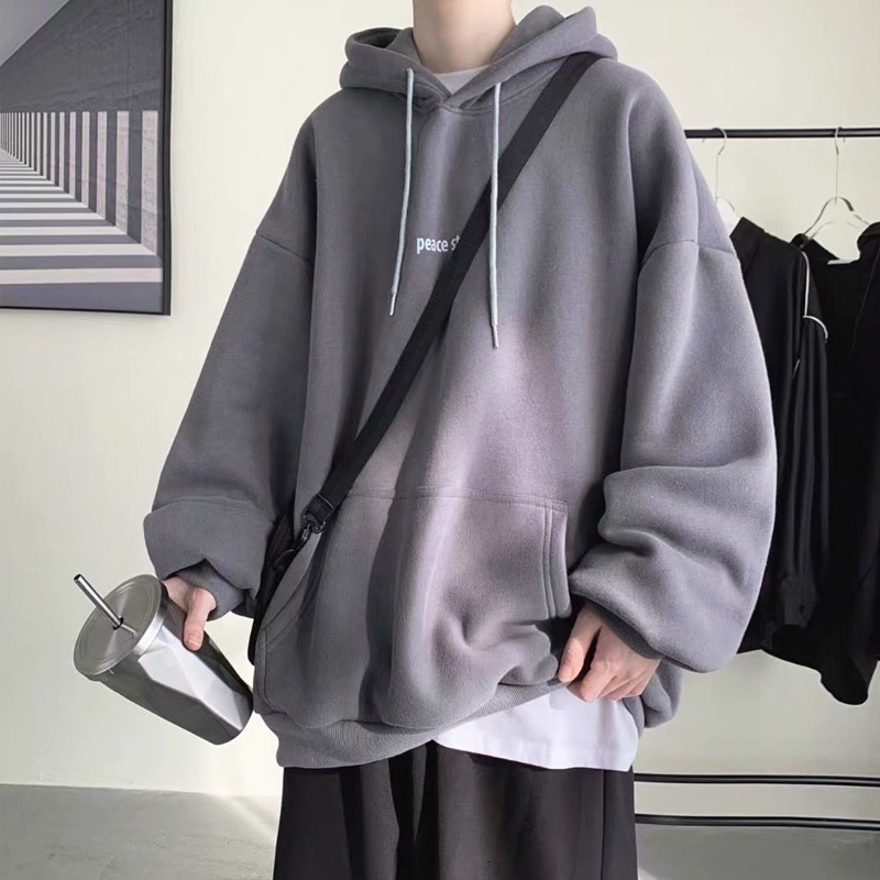 ✦AFFLIGA✦ Áo Hoodie Rộng In Chữ Thời Trang Hàn Quốc Dành Cho Nam Nữ