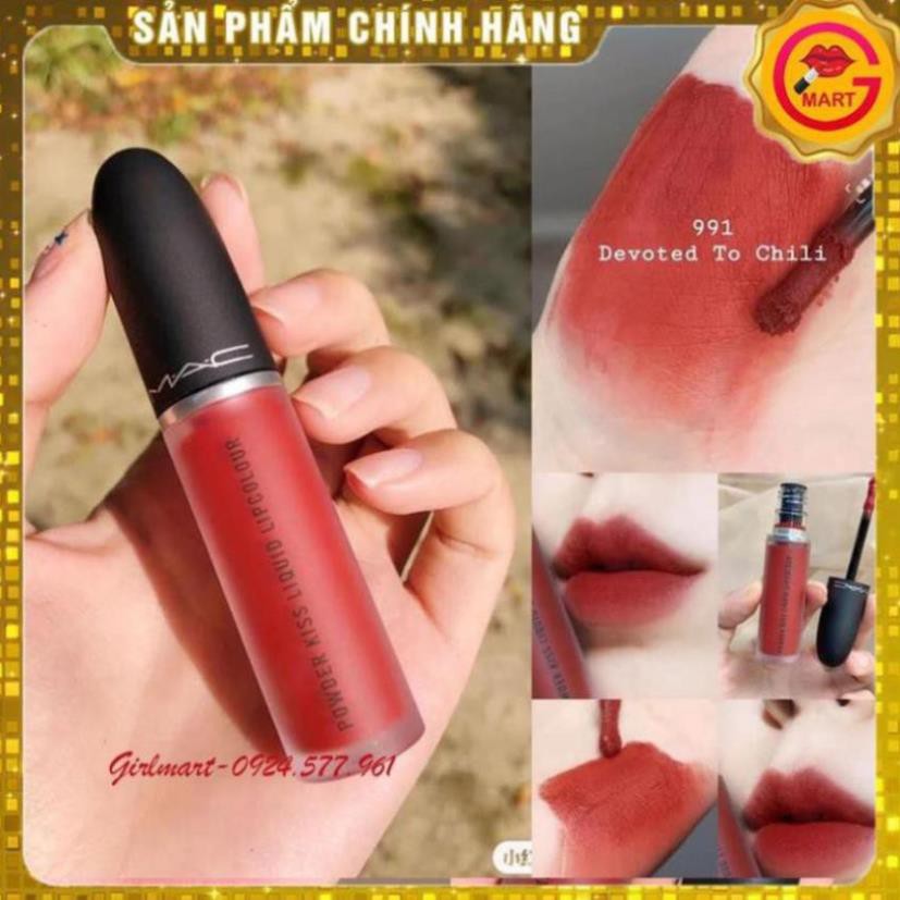 [ GIÁ SỈ ] Son Kem Mac  Màu 991 Devoted To Chili - Tone Đỏ Gạch