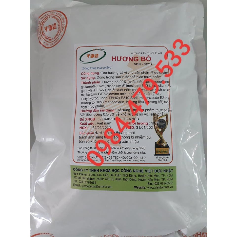 Hương Bò Bôt - Nguyên liệu làm giò bò,bò viên,..