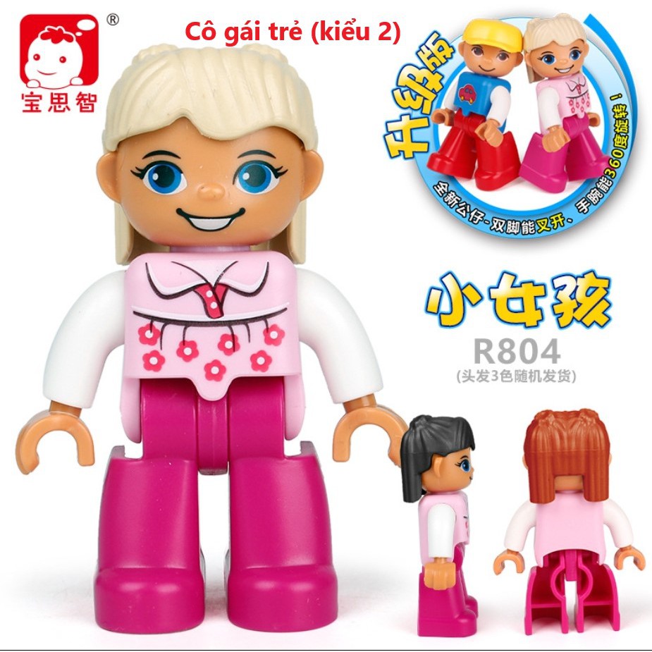 Hãng Baosizhi - Các nhân vật minifigures tương thích với Lego Duplo (nhóm 1)