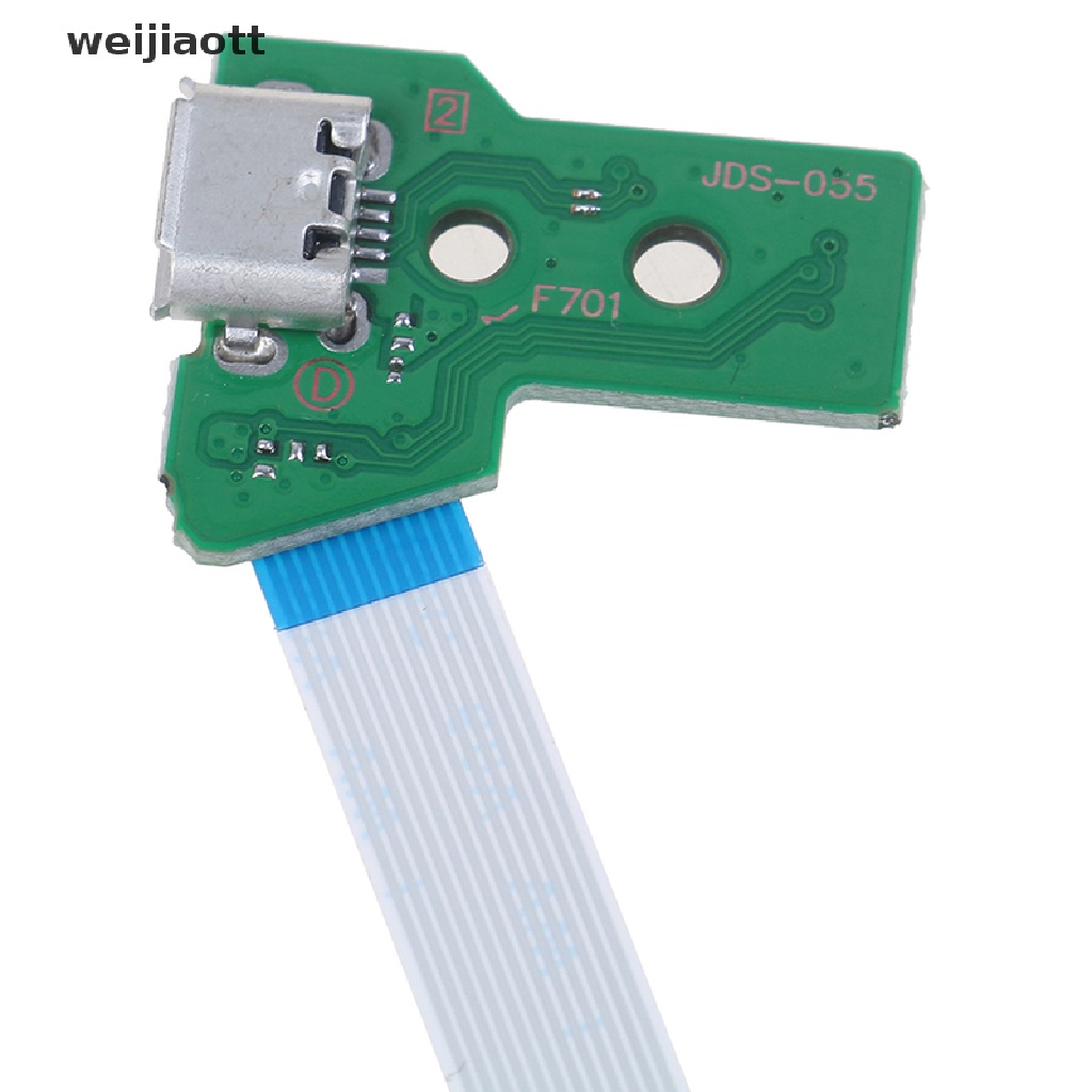 weijiaott USB Charging Port Socket Circuit Board 12Pin JDS 011 030 040 For PS4 Controller WT