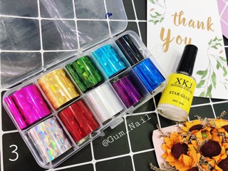 HỘP 10 FOIL TRANG TRÍ BÓNG KIẾNG