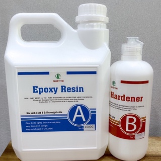  Keo Epoxy trong suốt  loại trong suốt cao từ 1-3cm  Bộ 02kg gồm 1,5kg A + 0,5kg B Keo đổ bàn ghế 3D Epoxy Resin 