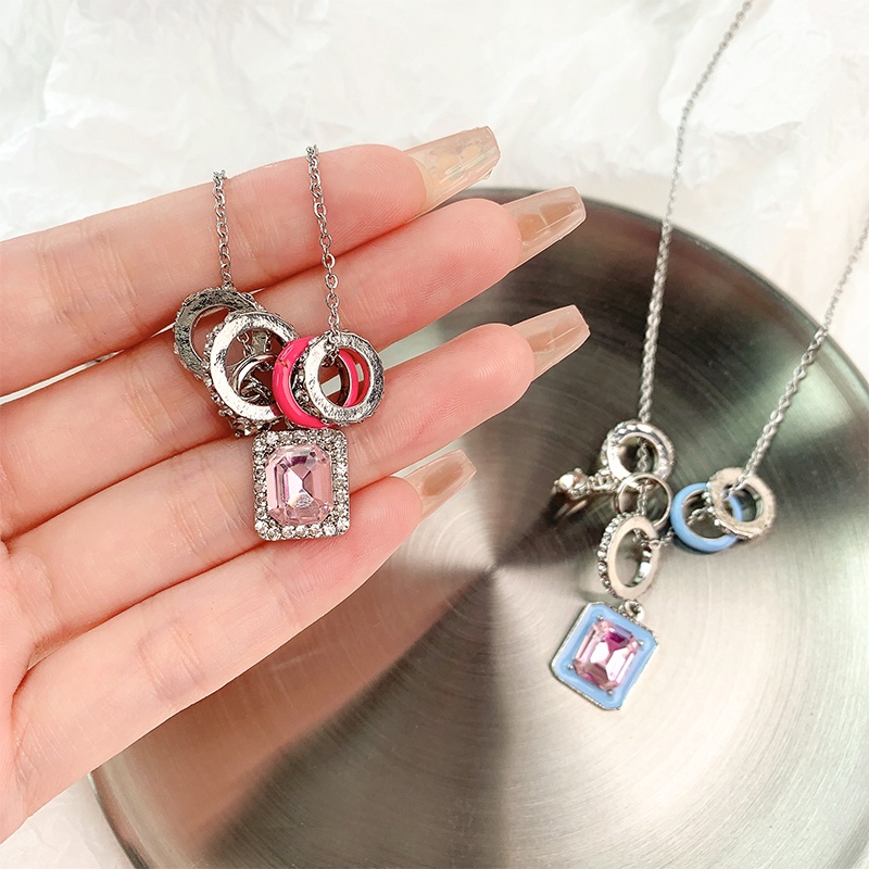 Vòng cổ Hình Kẹo Màu Cầu Vồng Phong Cách Harajuku Mới