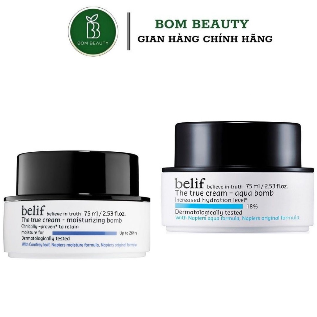 Kem dưỡng ẩm Belif The true cream Moistuzing Bomb Cream - Aqua Cream