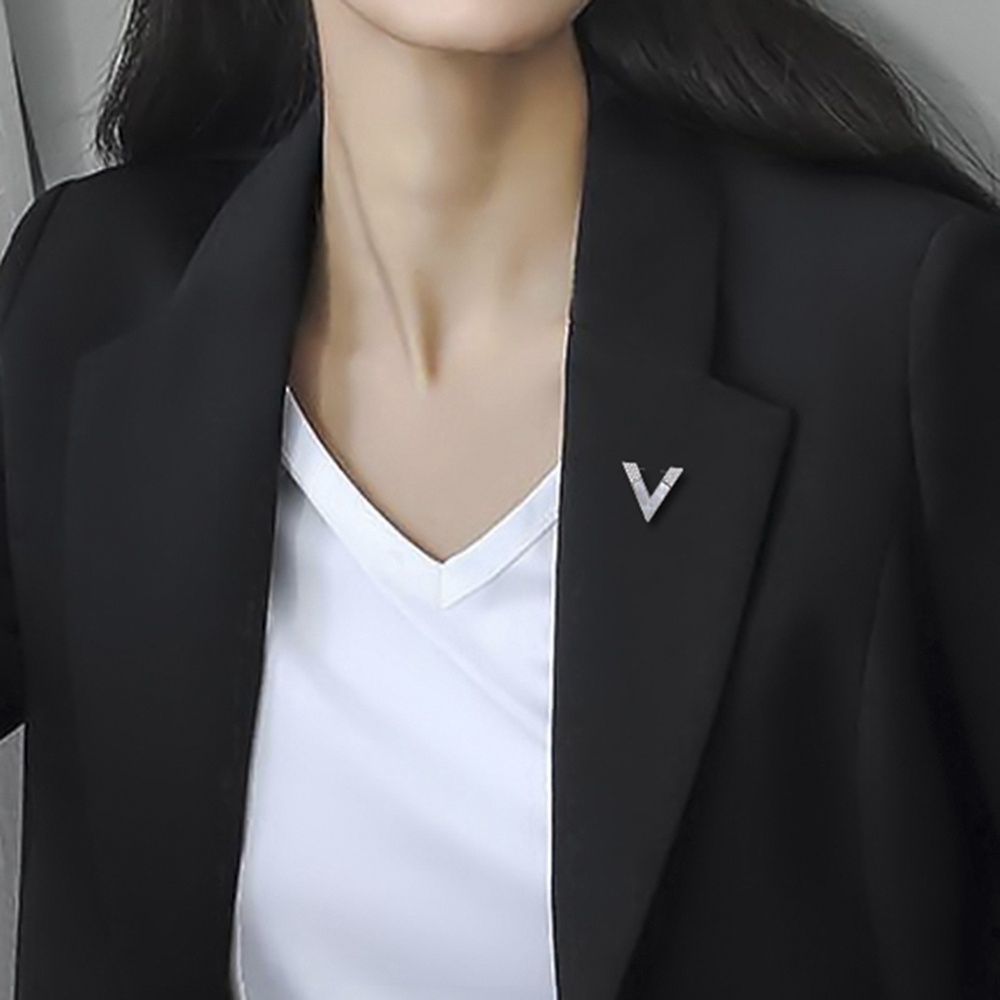 Ghim CàI ÁO HìNh Chữ V ĐíNh Kim Cương Giả ThờI Trang Cho Nữ