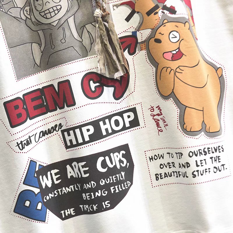 Áo Thun Ba Lỗ In Hoạt Hình Anime Phong Cách Harajuku Thời Trang Cho Nam Và Nữ