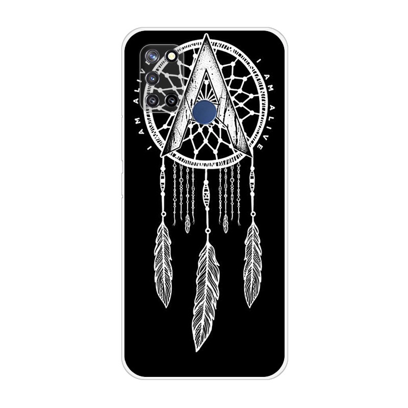 Ốp điện thoại in họa tiết bầu trời sao xinh xắn cho Realme 7i Realme C17