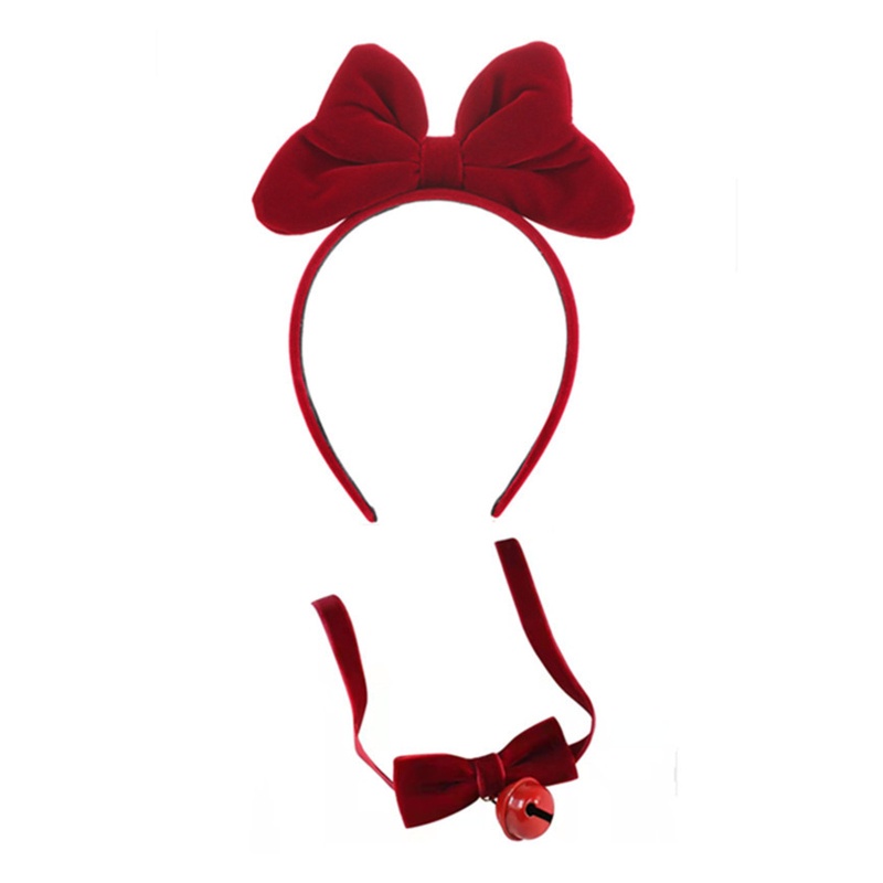 Băng Đô Tai Mèo Bằng Vải Nhung Mềm Mại Cho Nữ