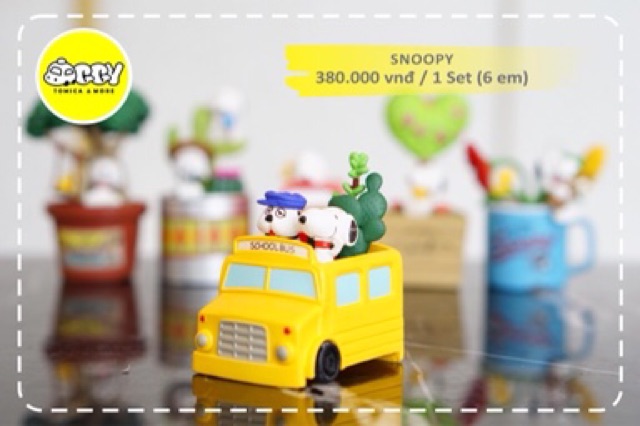 Bộ mô hình Re-ment Snoopy Green Days