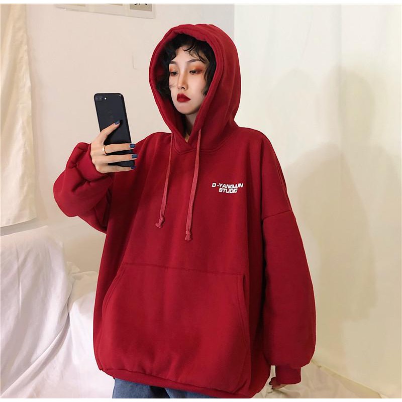 Áo hoodies nỉ ngoại form rộng chuẩn như hình siêu dày dặn E022 E | BigBuy360 - bigbuy360.vn
