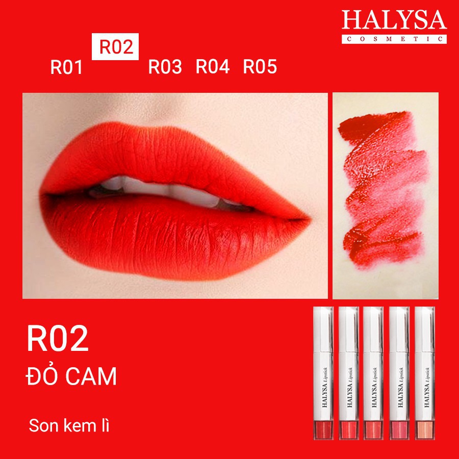 [Chính hãng] Son Kem Lì Halysa – Son chống thâm môi cao cấp halysa.cosmetic | BigBuy360 - bigbuy360.vn