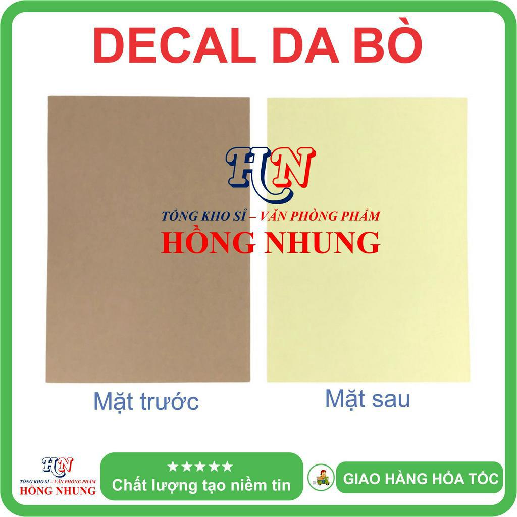 Xấp 100 Tờ Decal A4 Da Bò - Giúp Bạn In Tem Nhãn, Ghi Chú, Hay Bìa Nhãn Bưu Phẩm