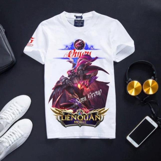 VHL Store [Đủ Size] Áo Liên Quân Mobile Cotton Màu Trắng Lữ Bố+ Điêu Thuyền VHL Store