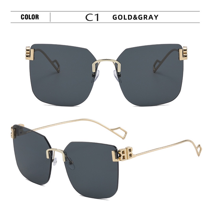 Kính Mát Gọng Vuông Phong Cách Vintage Hàn Quốc Cho Nam Nữ