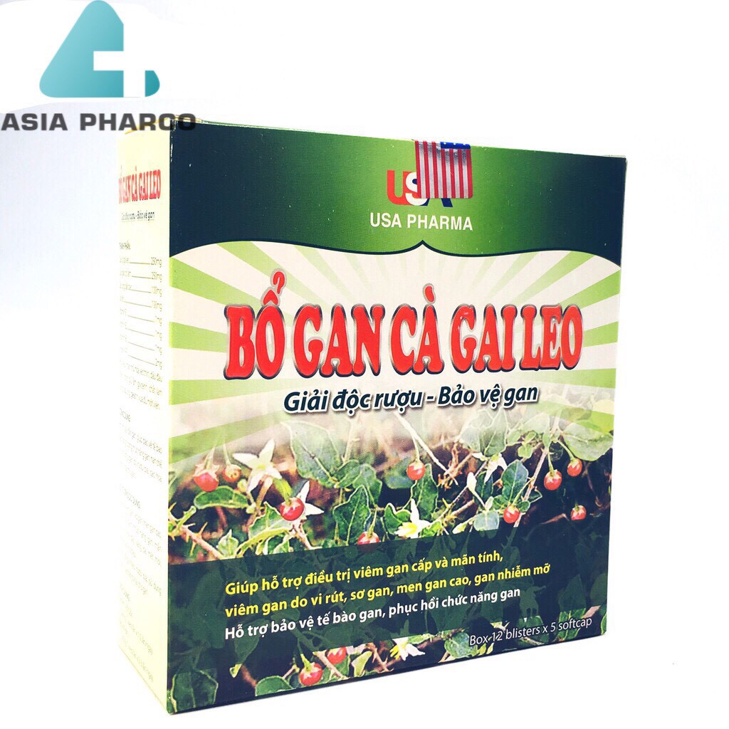 Bổ Gan Cà Gai Leo : Giải Độc Rượu - Bảo Vệ Gan Hộp